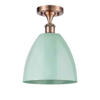 Plymouth Dome 1 Light 9 Inch Wide Semi Flush Mount by Innovations - 516-1C-PLYM-9