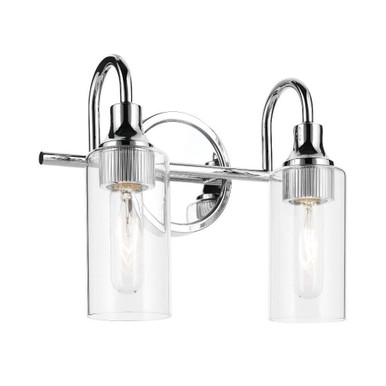 Kavi 2 Light Bath Vanity 10 Inch Tall and 12.5 Inch Wide by Kichler - 55210