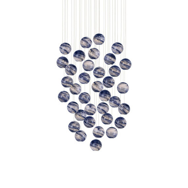 Palatino 36 Light Oversized Round Pendant by Currey Company - 9000-1011