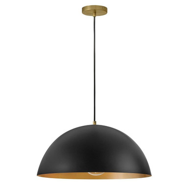 Lou 12W 1 LED Pendant 10.75 Inch Tall and 22 Inch Wide by Lark - 83304