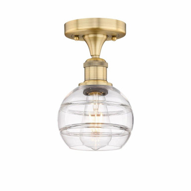 Rochester 1 Light 8 Inch Tall Semi Flush Mount by Innovations - 616-1F-G556-6