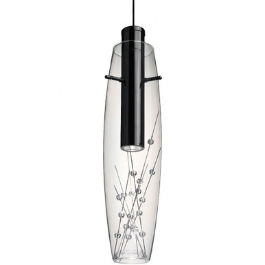 Willow 3W 1 LED Mini Pendant by Besa - 1XT-1688WW-LED-BK