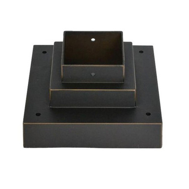 Accessory Outdoor Square Pier Mount 6.75 Inch W by 3.5 Inch H by Z-Lite - SQPM