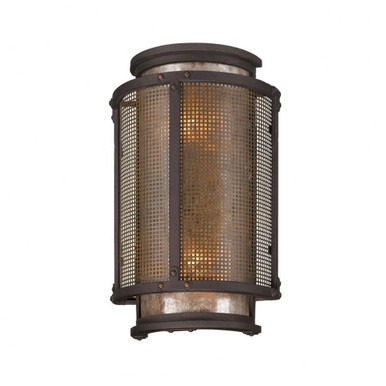 2 Light Outdoor Wall Mount 14.25 Inch Tall by Troy - B3272-BRZ/SFB