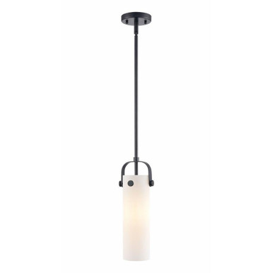 Pilaster II Cylinder 1 Light Mini Pendant 14.5 Inch Tall by Innovations - 423-1S-G423-12