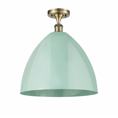 Plymouth Dome 1 Light 16 Inch Wide Semi Flush Mount by Innovations - 516-1C-PLYM-16