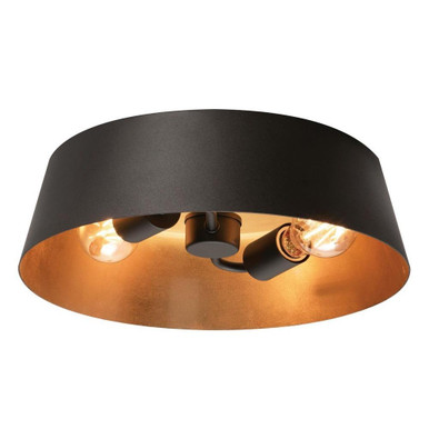 Lyric 2 Light 14 Inch Wide Flush Mount by AFX - lrcf14mbbkgd