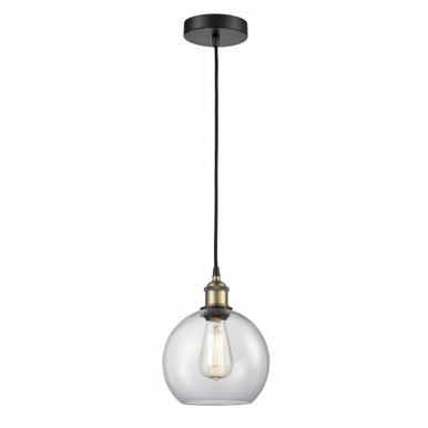 Athens 1 Light Brass Small Pendant by Innovations - 616-1P-BAB-G122-8