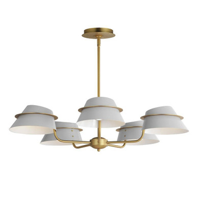 Lucas 5 Light Oversized Chandelier by Maxim - 25225LFGNAB