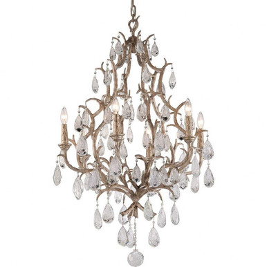 Amadeus 6 Light Chandelier 43.5 Inches Tall and 28 Inches Wide by Corbett - 163-06-SGL
