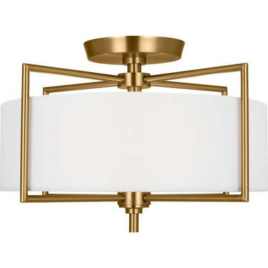 Perno 2 Light 15 Inch Wide Semi Flush Mount by Visual Comfort Studio - CF1122