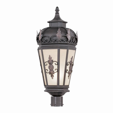 Berkshire 1 Light Outdoor Post Top Lantern 26 x 9.5 Inches by Livex  - 2198-07