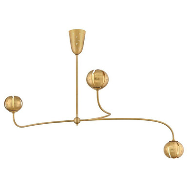 Anthos 5W 4 LED Linear Chandelier 54 Inch Wide by Fredrick Ramond - FR46963UB-LL
