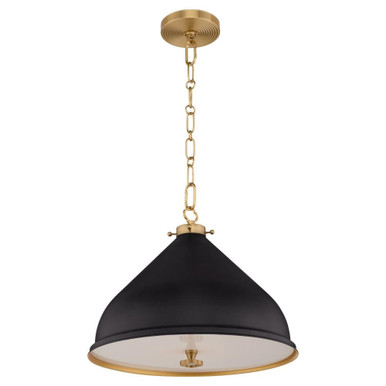 Bonnel 1 Light Pendant 13 Inch Tall and 16 Inch Wide by Quorum - 6863-16-5980