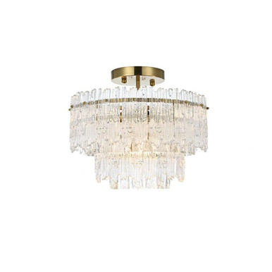 Emilia 4 Light 15 Inch Wide Flush Mount by Elegant - 1780F15