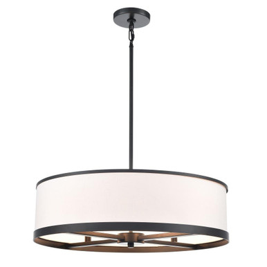 High Street 4 Light Pendant 7.26 Inch Tall and 24.02 Inch Wide by Artcraft - AC12163BK