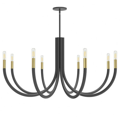 Wand 8 Light Oversized Chandelier by Dainolite WAN-388C - WAN-388C