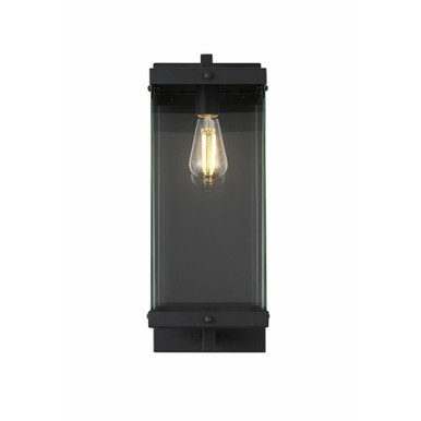 Julien 1 Light Outdoor Wall Mount 21 Inch Tall and 8 Inch Wide by Elegant - OD408W21BK