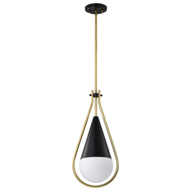Admiral 1 Light Pendant In Contemporary Style 14 x 6.5 Inches by Nuvo - 60/7902