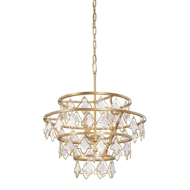 Fleur 4 Light Medium Chandelier by Varaluz - 386C04FG