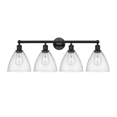 Bristol Glass 4 Light Vanity Light 34.5 Inch Wide by Innovations - 616-4W-GBD-75