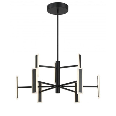 Edge 9 LED Light Oversized Chandelier by George Kovacs - P1419-66A-L