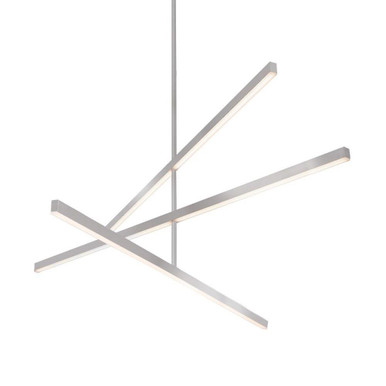 Vega Light Geometric Linear Chandelier by Kuzco CH10356-WH - CH10356