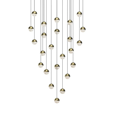 Grapes 24 LED Small Pendant 2.5 Inch Tall and 25.5 Inch Wide by Sonneman - 2918-SML