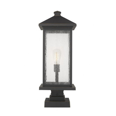 Portland 1 Light Outdoor Post Mount Lantern 9.5 x 25 Inches by Z-Lite - 531PHBXLS