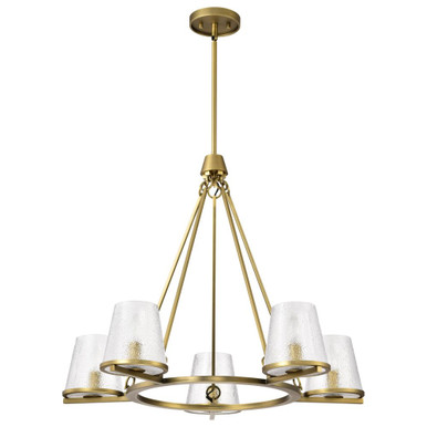 Valentine 5 Light Chandelier 23.5 Inch Tall and 30 Inch Wide by Nuvo - 60/8258