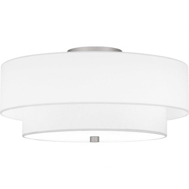 2 Light 16 Inch Wide Semi Flush Mount by Quoizel - QSF6177BN