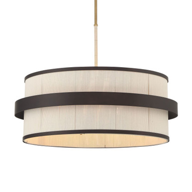Harbor Wrap 6 Light Pendant 20.5 Inch Tall and 28 Inch Wide by Minka Lavery - 3686-886