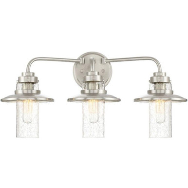 Hudson 3 Light Vanity Light 22 Inch Tall by Designers Fountain - 91503-sp