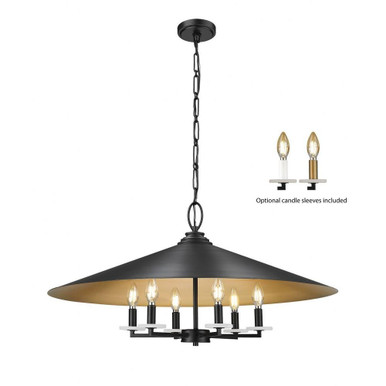 Rialto 6 Light Pendant 16.5 Inch Tall and 32 Inch Wide By Z-Lite - 1953-32