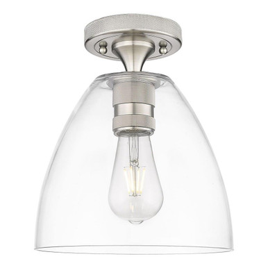 Crown Point 1 Light Flush Mount 9 Inch Wide and 11 Inch Tall by Innovations - 434-1F-GBD-9