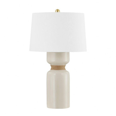 Mindy 1 Light Table Lamp 27.75 x 15 Inches by Hudson Valley - BKO1101-AGB/CIC