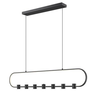 Saros 72W 1 LED Linear Chandelier 10.75 Inch Tall X 54 Inch Wide by Z Lite - 4101-54L-MB-LED