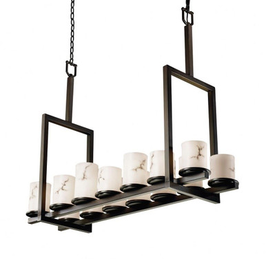 Lumenaria Dakota 14 Light Mini Chandelier by Justice Design FAL-8764-10 - FAL-8764-10