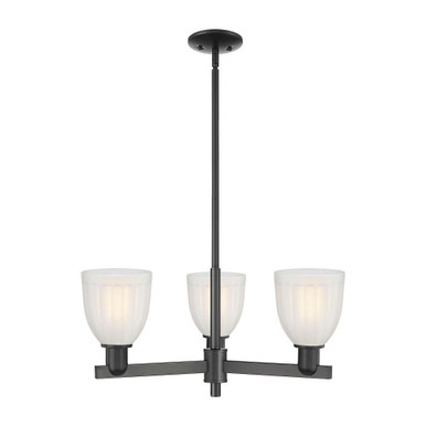 Brookfield 3 Light Stem Hung Chandelier 11.38 X 27.5 Inch by Innovations - 716-3CR-G441