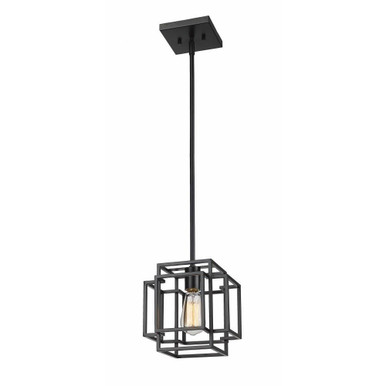 Titania 1 Light Small Pendant by Z-Lite 454MP-MB - 454MP-MB