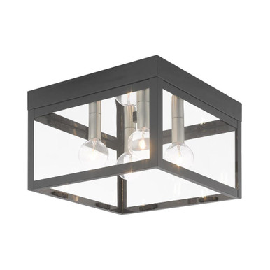 Nyack 4 Light 10.5 Inch Wide Outdoor Flush Mount by Livex - 20589