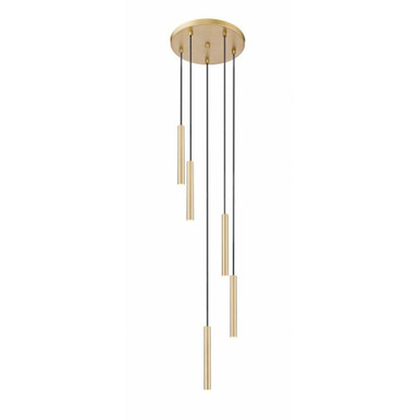 Forest 25W 5 LED Chandelier 12 Inch Tall and 12 Inch Wide By Z-Lite - 919MP12-5R
