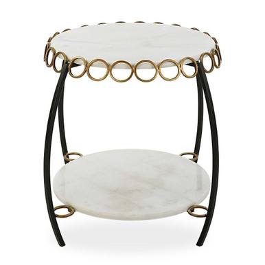 Chainlink Side Table 21.75 Inch Tall and 25.25 Inch Wide by Uttermost - 22974