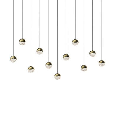 Grapes 11 LED Small Pendant 2.5 Inch Tall and 36.25 Inch Wide by Sonneman - 2922-SML