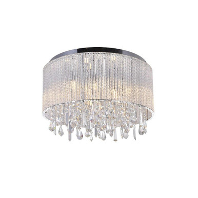 Benson 9 Light 20 Inch Wide Flush Mount by CWI - 5562C20C Clear