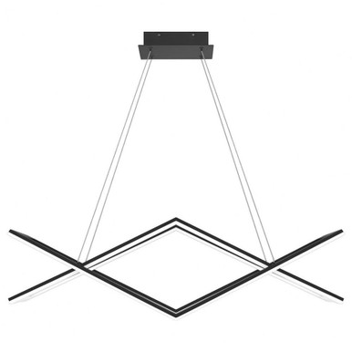 Newman 1 Light Oversized Linear Chandelier by Quoizel - PCNEW136MBK