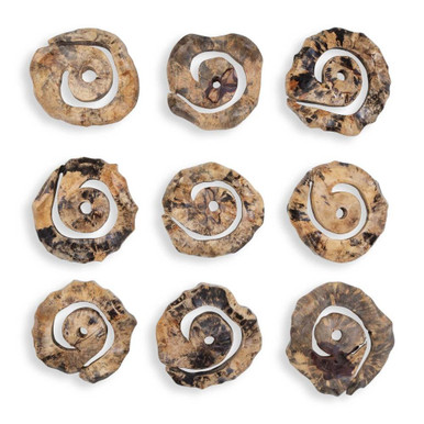 Corkscrew Wall Decor (Set of 9) 13.7 Inches Tall by Uttermost - 04381