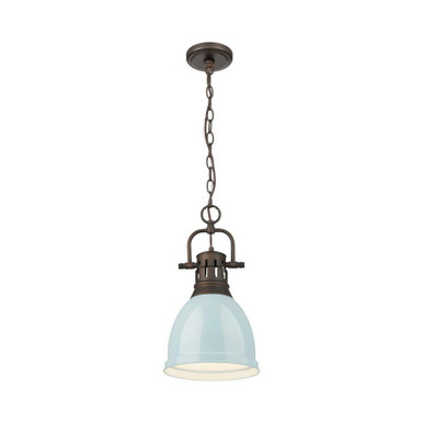 Duncan 1 Light Chain Pendant by Golden - 3602-S