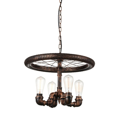 Union 4 Light Small Chandelier by CWI - 9725P20-4-211