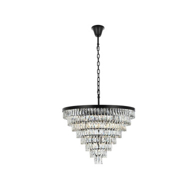 Josephine 29 Light Chandelier 27 Inch Tall and 36 Inch Wide by Elegant - 1060D36